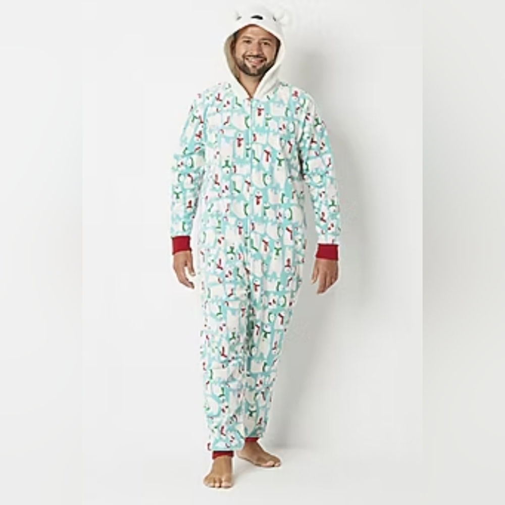 NWOT North Pole Trading Co. Polar Bear Adult Unisex Onesie XXL